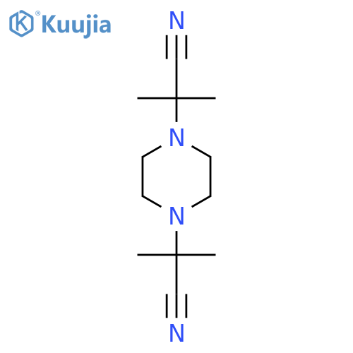 2-[4-(1-Cyano-1-methylethyl)piperazin-1-yl]-2-methylpropanenitrile structure
