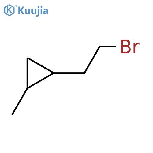 1-(2-bromoethyl)-2-methylcyclopropane, Mixture of diastereomers structure