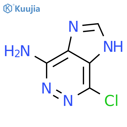 1H-Imidazo[4,5-d]pyridazin-4-amine, 7-chloro- structure