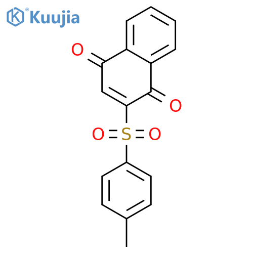 2-(4-methylphenyl)sulfonylnaphthalene-1,4-dione structure