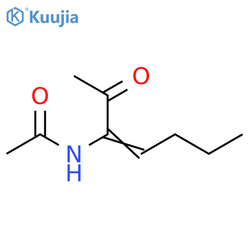 N-(1-Acetyl-1-penten-1-yl)acetamide structure