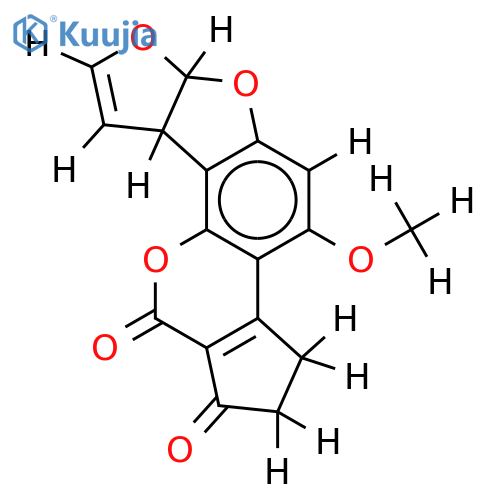 (±)-Aflatoxin structure