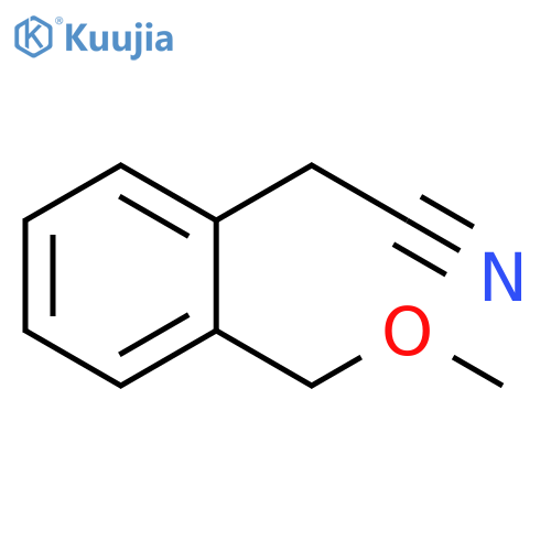 Benzeneacetonitrile, 2-(methoxymethyl)- structure