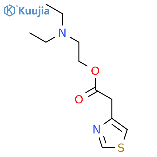 4-THIAZOLEACETIC ACID, 2-(DIETHYLAMINO)ETHYL ESTER structure