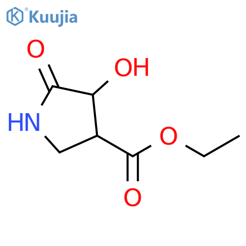 ethyl 4-hydroxy-5-oxo-pyrrolidine-3-carboxylate structure