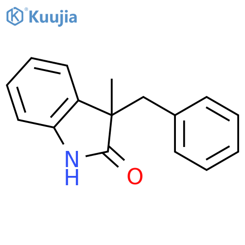 2H-Indol-2-one, 1,3-dihydro-3-methyl-3-(phenylmethyl)- structure