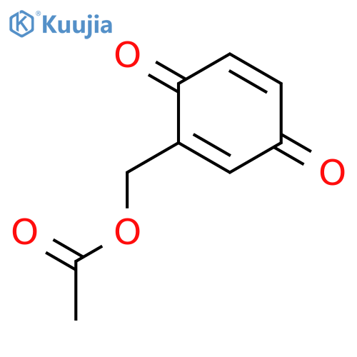 2-(Acetoxymethyl)-1,4-benzoquinone structure