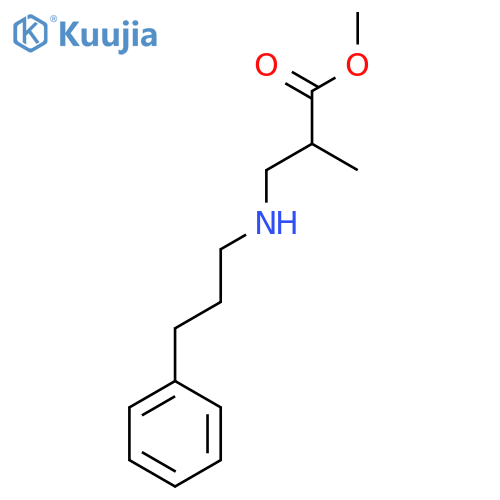 Methyl 2-methyl-3-[(3-phenylpropyl)amino]propanoate structure