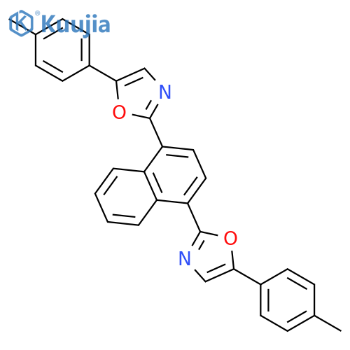 Oxazole, 2,2'-(1,4-naphthalenediyl)bis[5-(4-methylphenyl)- structure