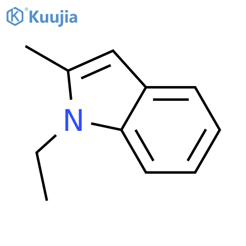 1-Ethyl-2-methylindole structure