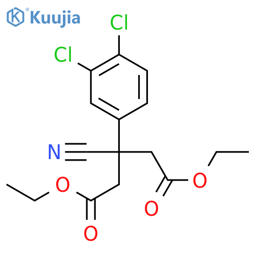 Diethyl 3-cyano-3-(3,4-dichlorophenyl)pentanedioate structure