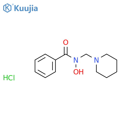 Benzohydroxamic acid, N-piperidinomethyl-, hydrochloride structure
