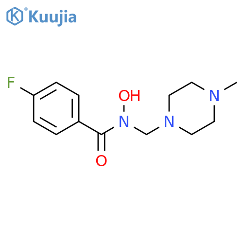 Benzohydroxamic acid, 4-fluoro-N-(4-methylpiperazinyl)methyl- structure