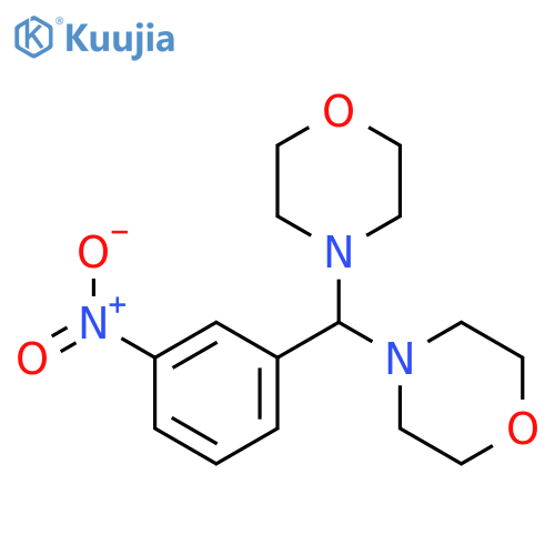 MORPHOLINE, 4,4'-[(3-NITROPHENYL)METHYLENE]BIS- structure