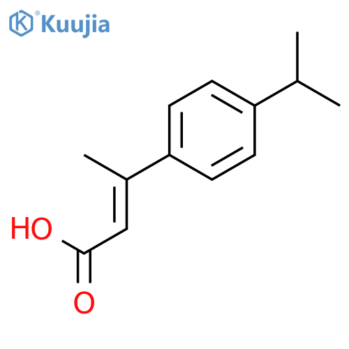 2-Butenoicacid,3-[4-(1-methylethyl)phenyl]-(9CI) structure