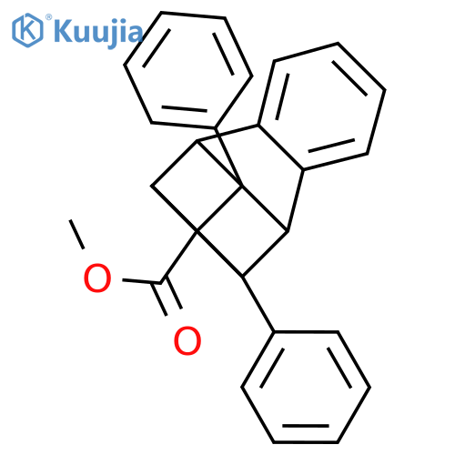 Methyl 3,5-diphenylpentacyclo[6.4.0.02,5.03,7.04,6]dodeca-1(12),8,10-triene-4-carboxylate structure
