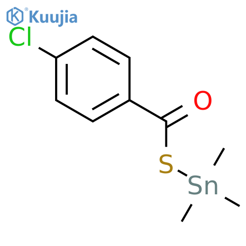 STANNANE, [(4-CHLOROBENZOYL)THIO]TRIMETHYL- structure