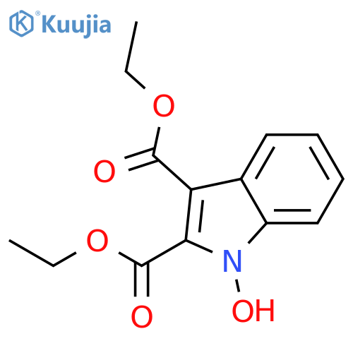 1H-Indole-2,3-dicarboxylic acid, 1-hydroxy-, diethyl ester structure