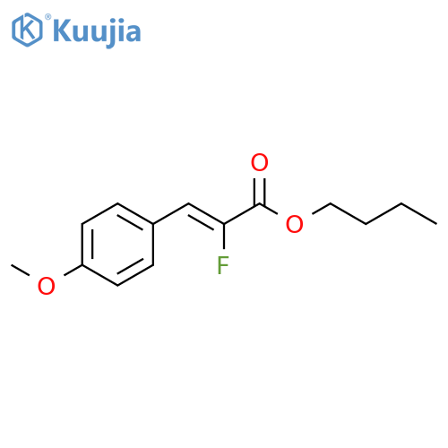 2-Propenoic acid, 2-fluoro-3-(4-methoxyphenyl)-, butyl ester, (2Z)- structure