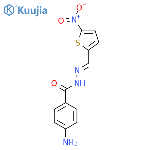 BENZOIC ACID, 4-AMINO-, [(5-NITRO-2-THIENYL)METHYLENE]HYDRAZIDE structure