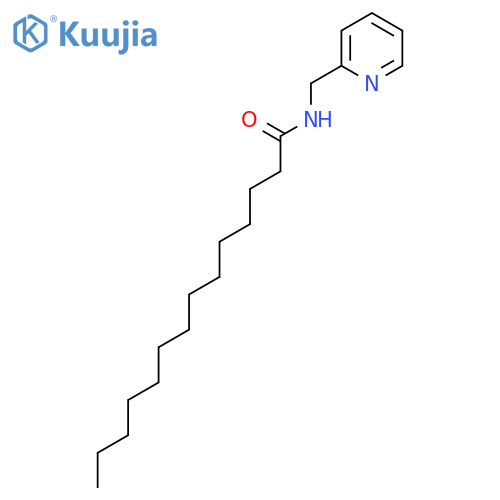 TETRADECANAMIDE, N-(2-PYRIDINYLMETHYL)- structure