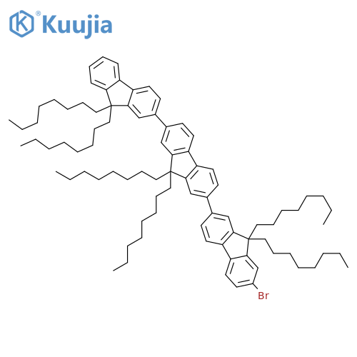 2,2':7',2''-TER-9H-FLUORENE, 7-BROMO-9,9,9',9',9'',9''-HEXAOCTYL- structure