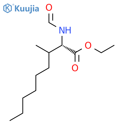 Nonanoic acid, 2-(formylamino)-3-methyl-, ethyl ester, (2S)- structure
