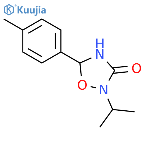 1,2,4-OXADIAZOLIDIN-3-ONE, 2-(1-METHYLETHYL)-5-(4-METHYLPHENYL)- structure