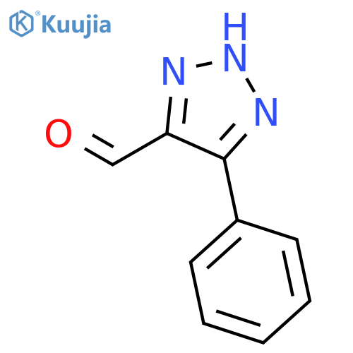 5-phenyl-2H-1,2,3-triazole-4-carbaldehyde structure