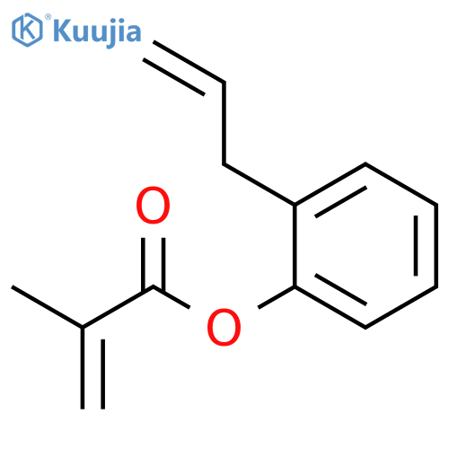 2-Propenoic acid, 2-methyl-, 2-(2-propenyl)phenyl ester structure