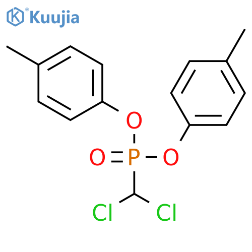Phosphonic acid, (dichloromethyl)-, bis(4-methylphenyl) ester structure