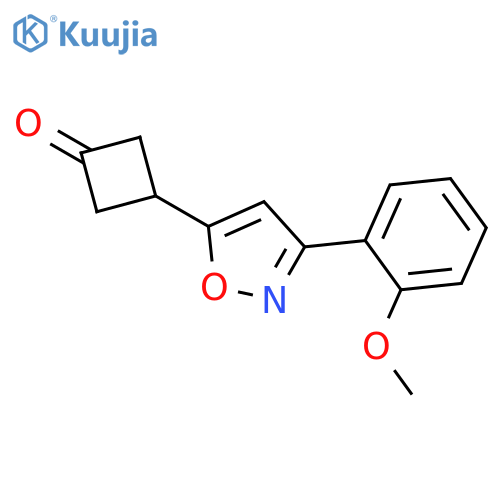 CYCLOBUTANONE, 3-[3-(2-METHOXYPHENYL)-5-ISOXAZOLYL]- structure