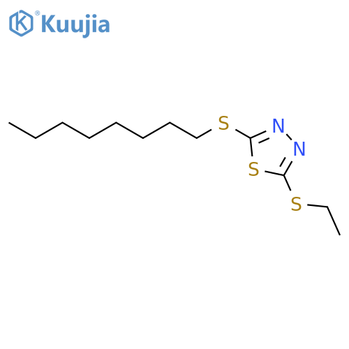 1,3,4-Thiadiazole, 2-(ethylthio)-5-(octylthio)- structure