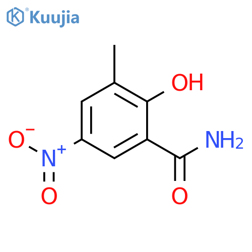 2-hydroxy-3-methyl-5-nitro-benzoic acid amide structure