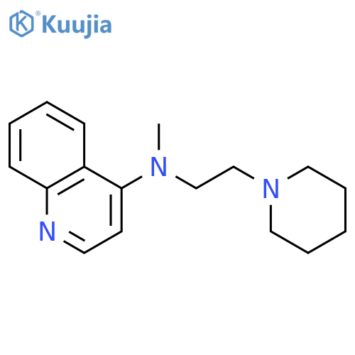 4-Quinolinamine, N-methyl-N-[2-(1-piperidinyl)ethyl]- structure