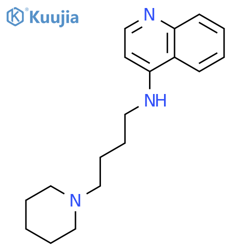 4-Quinolinamine, N-[4-(1-piperidinyl)butyl]- structure
