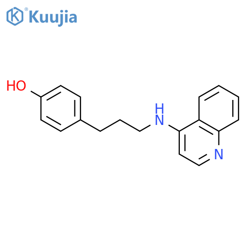Phenol, 4-[3-(4-quinolinylamino)propyl]- structure