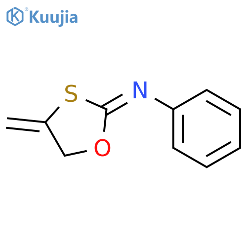 BENZENAMINE, N-(4-METHYLENE-1,3-OXATHIOLAN-2-YLIDENE)- structure