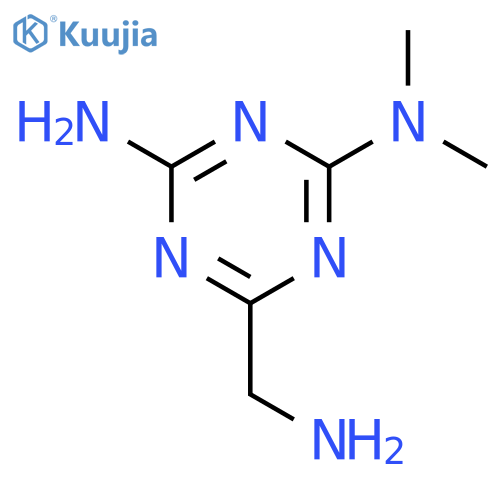 6-(Aminomethyl)-N,N-dimethyl-1,3,5-triazine-2,4-diamine hydrochloride structure