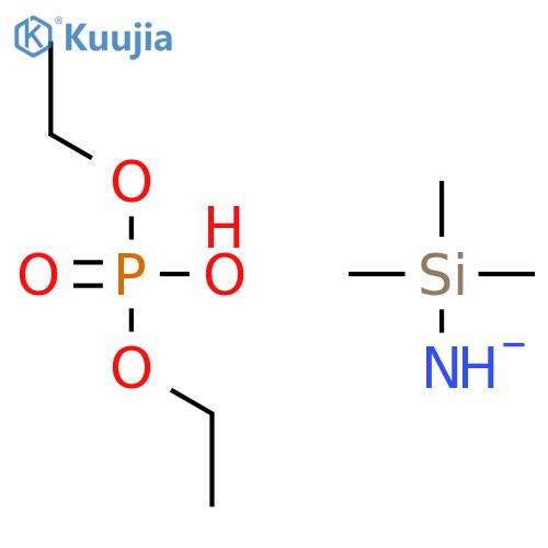 Diethyl hydrogen phosphate;trimethylsilylazanide structure
