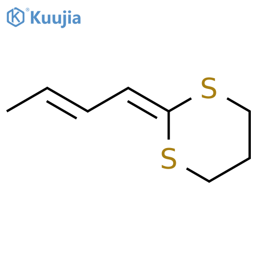 1,3-Dithiane, 2-(2-buten-1-ylidene)- structure