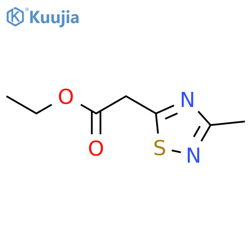 Ethyl 2-(3-methyl-1,2,4-thiadiazol-5-yl)acetate structure
