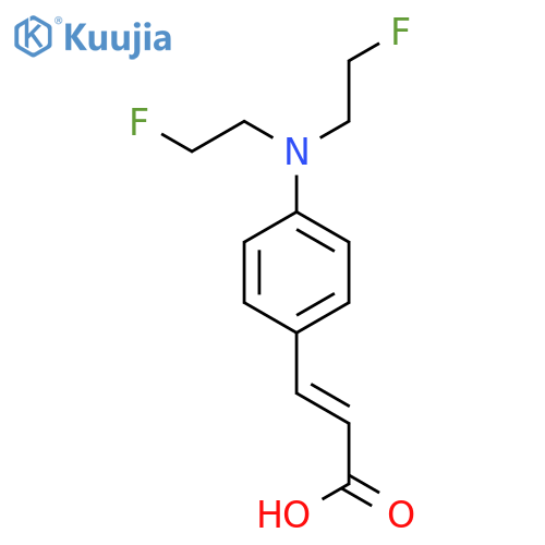 (z)-3-[4-(bis(2-fluoroethyl)amino)phenyl]prop-2-enoic Acid structure
