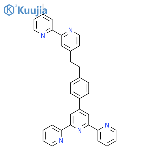 2,2':6',2''-Terpyridine, 4'-[4-[2-(4'-methyl[2,2'-bipyridin]-4-yl)ethyl]phenyl]- structure