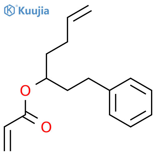 2-Propenoic acid, 1-(2-phenylethyl)-4-pentenyl ester structure