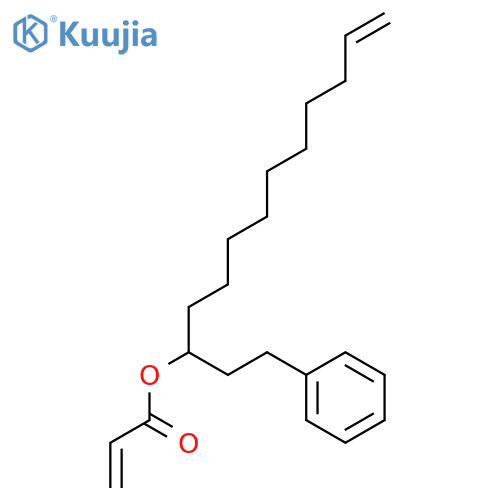 2-Propenoic acid, 1-(2-phenylethyl)-10-undecenyl ester structure