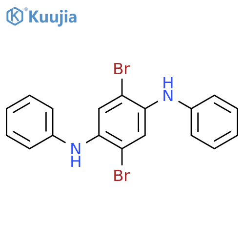 1,4-Benzenediamine, 2,5-dibromo-N,N'-diphenyl- structure