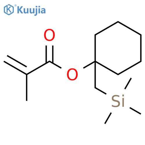 2-Propenoic acid, 2-methyl-, 1-[(trimethylsilyl)methyl]cyclohexyl ester structure