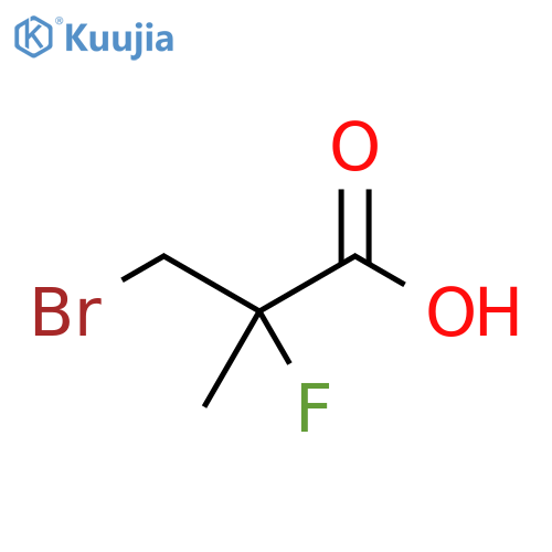 3-bromo-2-fluoro-2-methylpropanoic acid structure