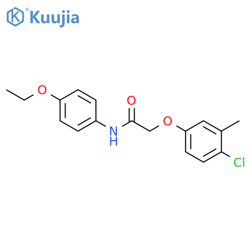 2-(4-chloro-3-methylphenoxy)-N-(4-ethoxyphenyl)acetamide structure